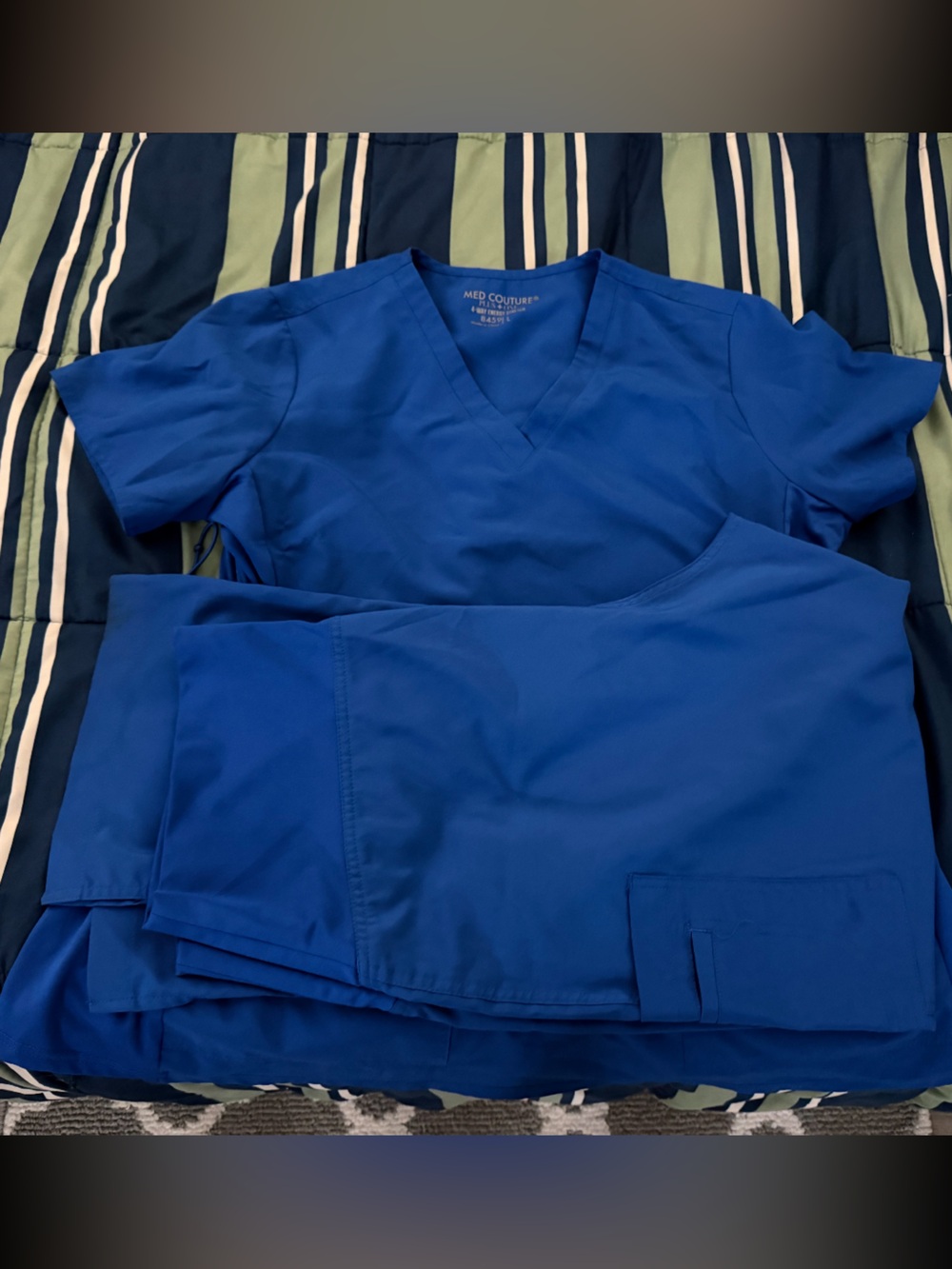 Maternity Royal Blue Scrub Set - Unbranded